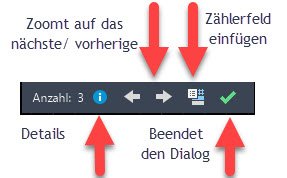 Blöcke - Dialogfeld Anzahl